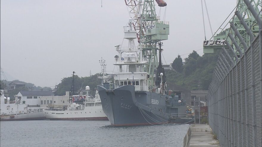 【下関市】調査捕鯨　北西太平洋に向け出港