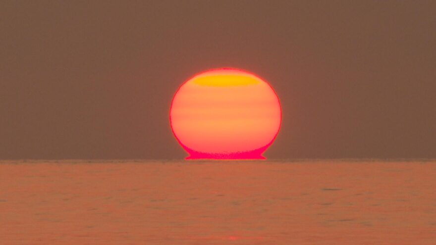 【萩市】だるま夕日